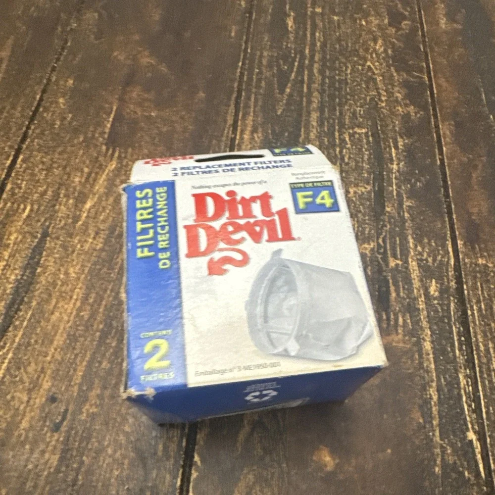Genuine Parts Dirt Devil Filters Type F4 - Part #3ME1950001 - Qty 4 Filters